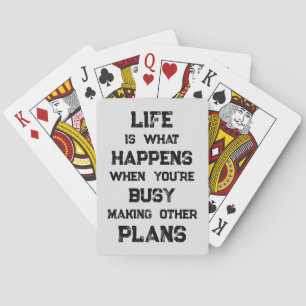 Jeu De Cartes La Vie Est... Devis motivationnel drôle
