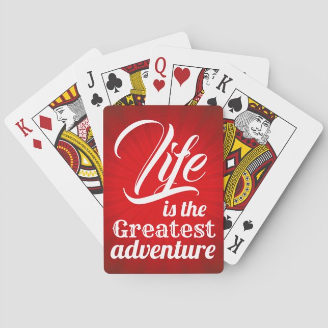 Jeu De Cartes La vie est la plus grande aventure (dos)