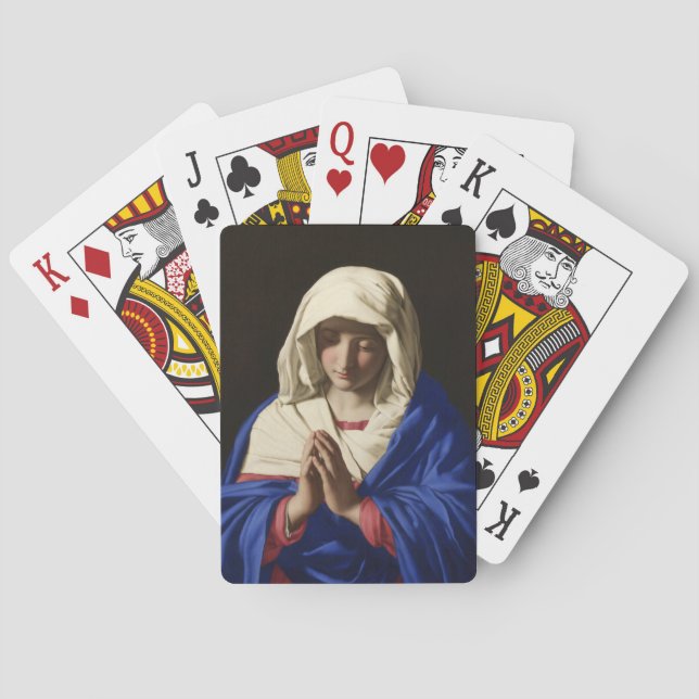 Jeu De Cartes La Vierge Marie en prière (dos)