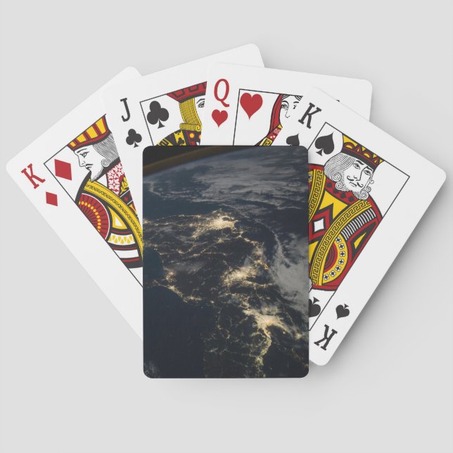 Jeu De Cartes La Ville Éclairait Le Japon La Nuit. (dos)