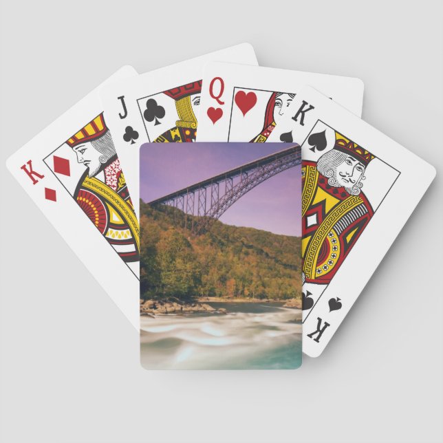 Jeu De Cartes La Virginie Occidentale, parc d'état Babcock (dos)