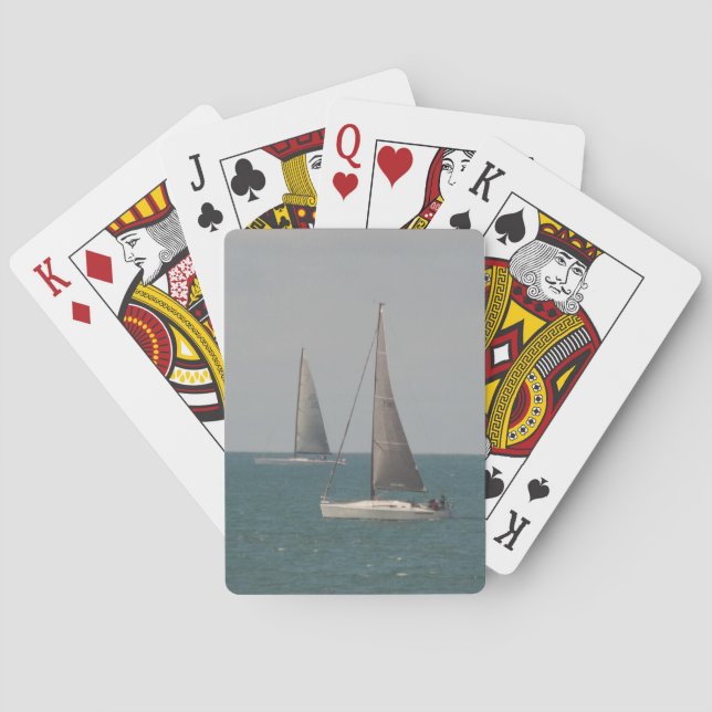 Jeu De Cartes La voile bleu océan (dos)