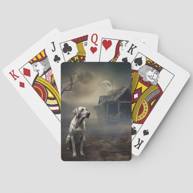 Jeu De Cartes Labrador Halloween Épouvantable (dos)