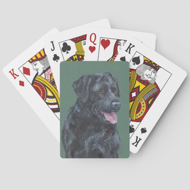 Jeu De Cartes Labrador noir (dos)