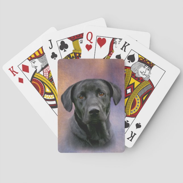 Jeu De Cartes Labrador retriever noir (dos)