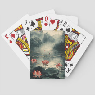 Jeu De Cartes Lac de lotus au clair de lune (2)