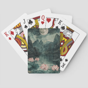 Jeu De Cartes Lac de lotus au clair de lune (8)