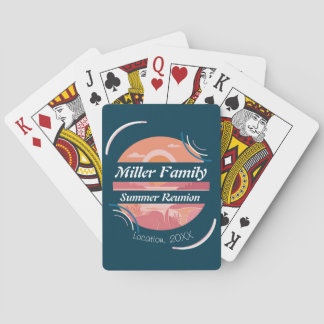 Jeu De Cartes Lac de réunion de famille personnalisé