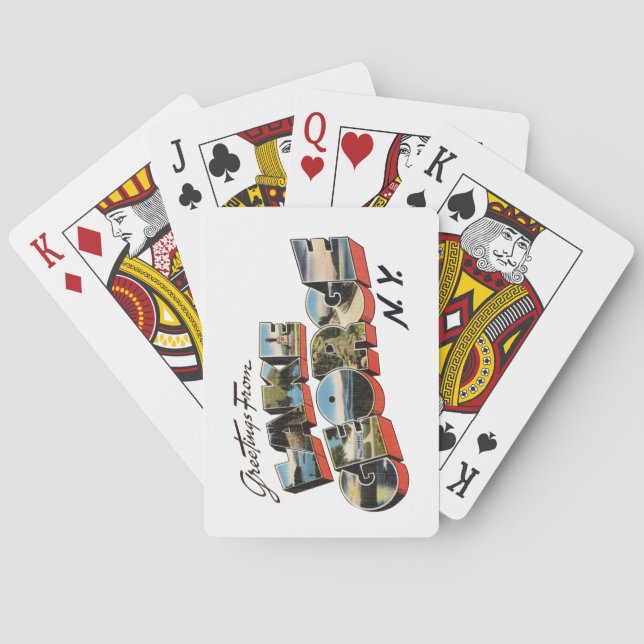 Jeu De Cartes Lac George New York (dos)