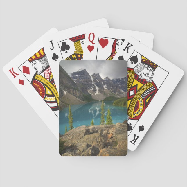 Jeu De Cartes Lac Moraine Rocheuses canadiennes (dos)