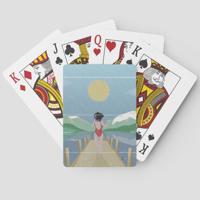 Jeu De Cartes Lac Rotoiti Nouvelle-Zélande (dos)