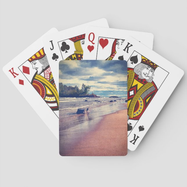 Jeu De Cartes Lac Supérieur vintage (dos)