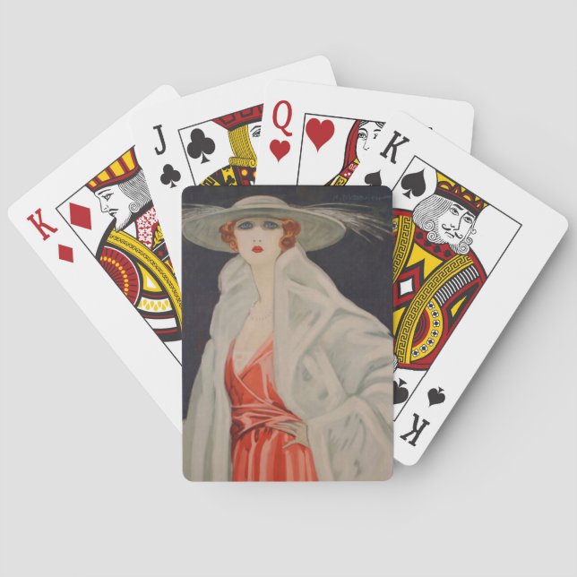 Jeu De Cartes L'actrice Marcello Dudovich Elena Maskowska (dos)