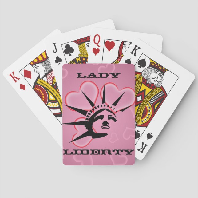 Jeu De Cartes Lady Liberty (dos)