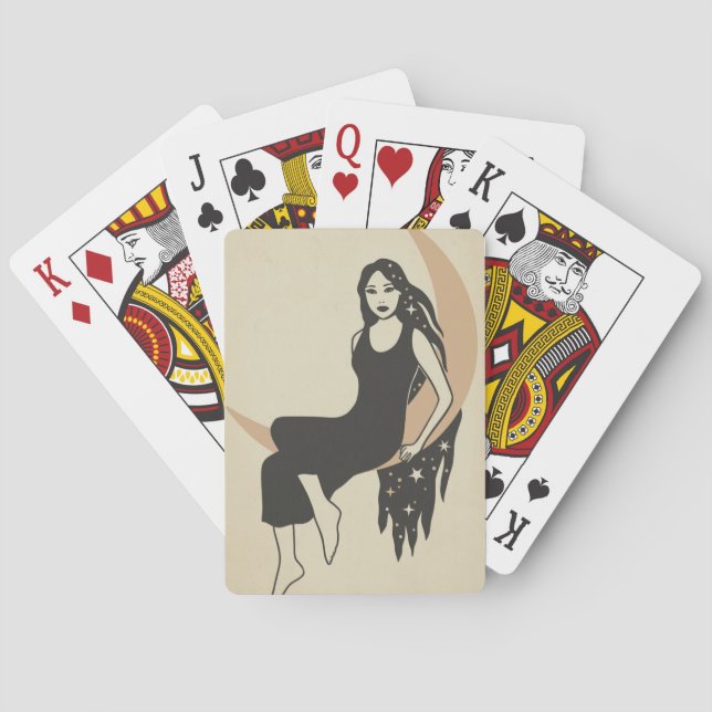 Jeu De Cartes Lady Moon Jouer Aux Cartes (dos)