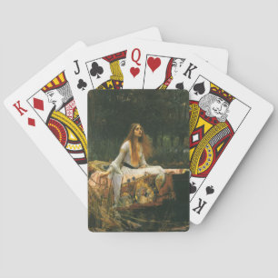 Jeu De Cartes Lady Shalott On Boat par John William Waterhouse