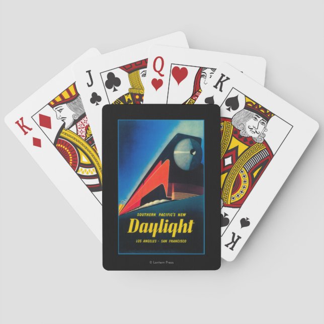 Jeu De Cartes L'affiche promotionnelle de train de lumière du (dos)