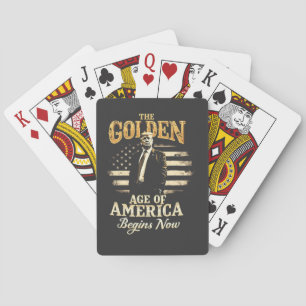 Jeu De Cartes L'âge d'or de l'Amérique commence maintenant Trump