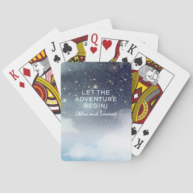 Jeu De Cartes Laissez l'aventure commencer la nuit étoilée céles (dos)
