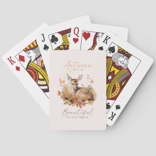 Jeu De Cartes Laissez les choses passer l'automne (dos)
