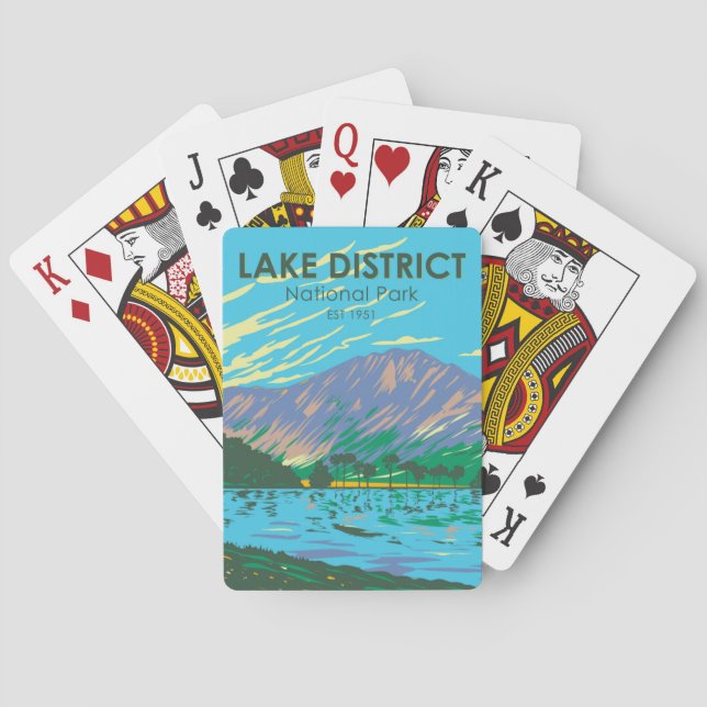 Jeu De Cartes Lake District National Park Lac Buttermere (dos)