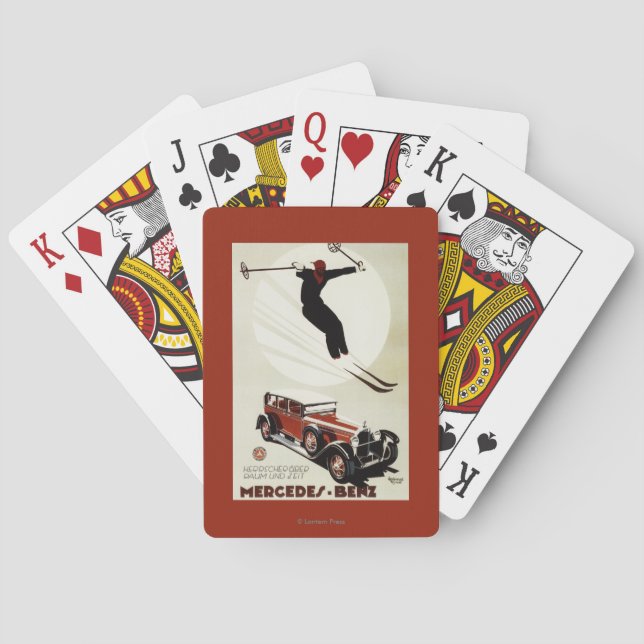 Jeu De Cartes L'Allemagne - sauter de skieur (dos)