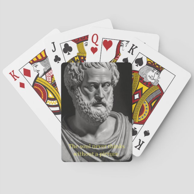 Jeu De Cartes L'âme ne pense jamais sans une image carte à jouer (dos)