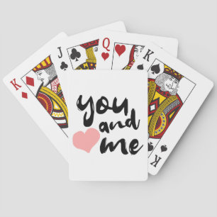 Jeu De Cartes L'amour en deux mots Vous et moi.