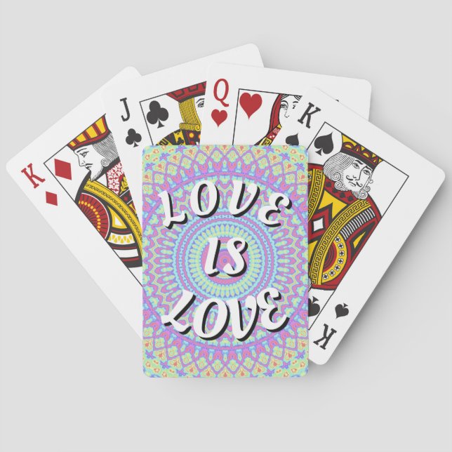 Jeu De Cartes L'Amour Est Une Fierté D'Amour (dos)