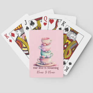 Jeu De Cartes L'Amour Vapeur De Jolies Tasses De Café