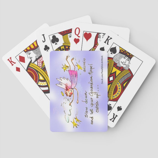 Jeu De Cartes L'Angel Doux À La Mode Dit "Ralentir" (dos)