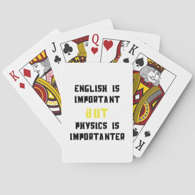 Jeu De Cartes L'anglais important mais la Science d'Importanter (dos)