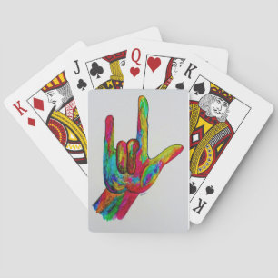 Jeu De Cartes Langue des signes américaine que je vous aime