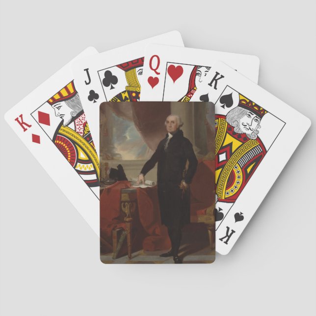Jeu De Cartes Lansdowne Portrait : Le président américain George (dos)