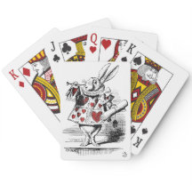 Lapin blanc aux Coeurs rouges Alice au Pays des me