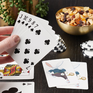 Jeu De Cartes Lapin Blanc Qui S'Éloigne