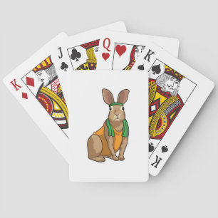 Jeu De Cartes Lapin comme coureur avec serviette