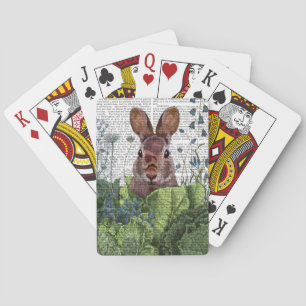 Jeu De Cartes Lapin dans une patte de chou