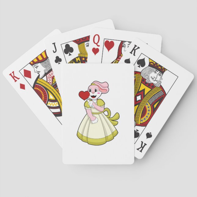 Jeu De Cartes Lapin en mariée avec robe de mariée.PNG (dos)