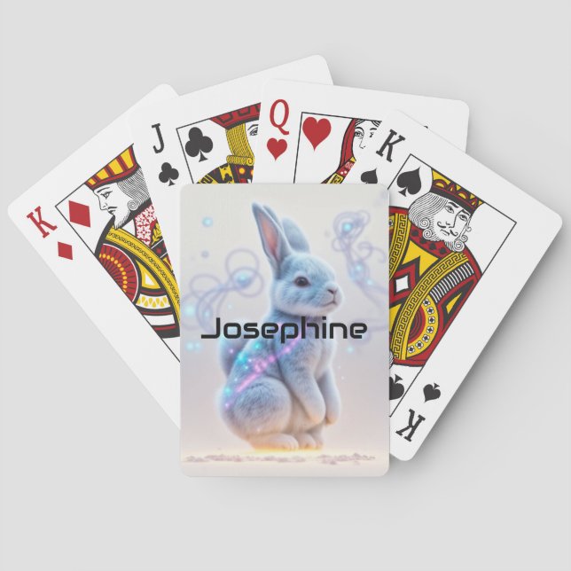 Jeu De Cartes Lapin Tinté Galaxy pour enfants (dos)