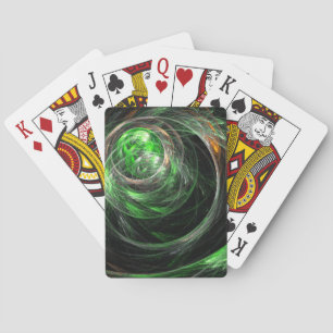 Jeu De Cartes L'art Abstrait vert du monde entier