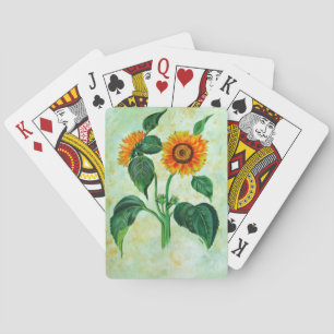 Jeu De Cartes L'art botanique des tournesols vintages