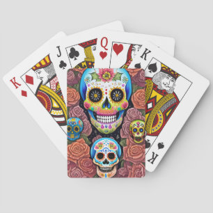 Jeu De Cartes L'art crâne à sucre - Célébrer Dia de los Muertos