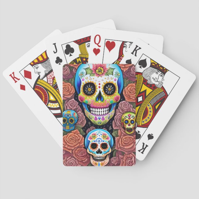 Jeu De Cartes L'art crâne à sucre - Célébrer Dia de los Muertos (dos)