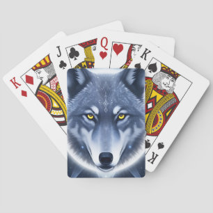 Jeu De Cartes L'art du portrait de loup mystique