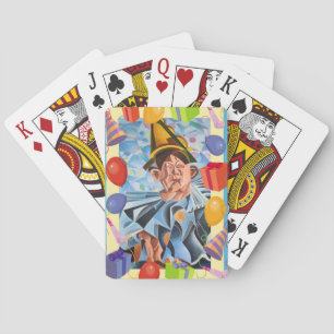 Jeu De Cartes L'art géométrique clown mélancolique
