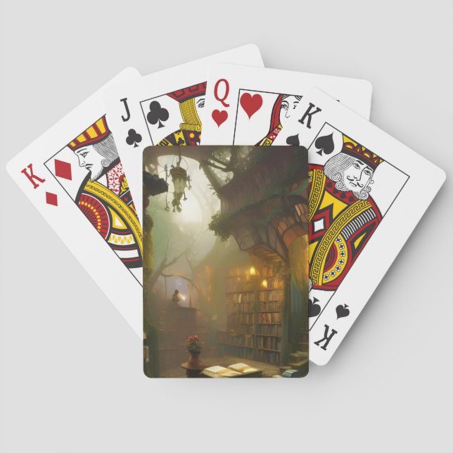 Jeu De Cartes L'art Imaginaire de la librairie magique (dos)