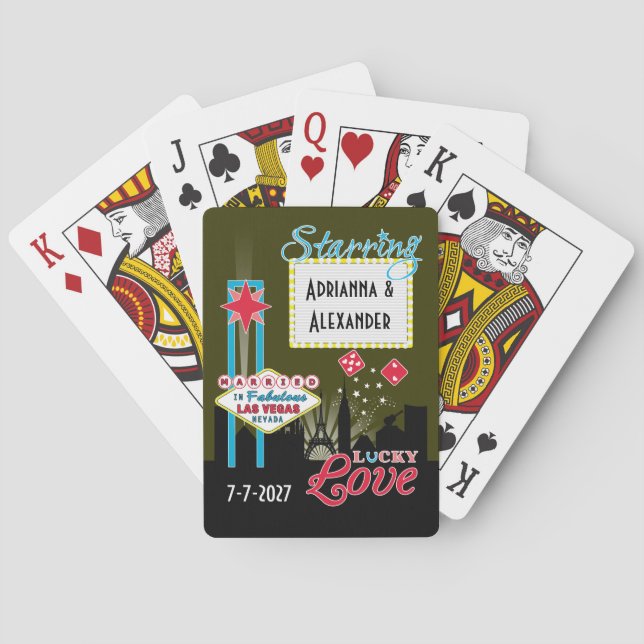Jeu De Cartes Las Vegas Mariage Annonces City Neon (dos)