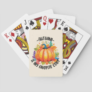 Jeu De Cartes L'automne est ma couleur préférée