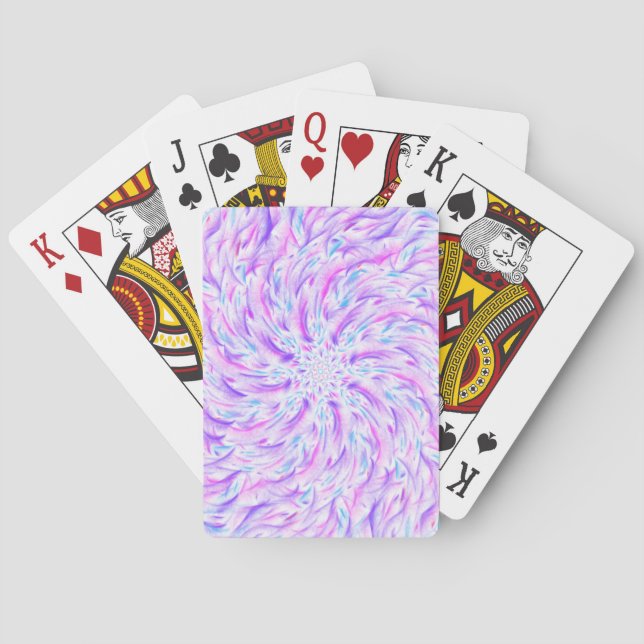 Jeu De Cartes lavande kaléidoscope (dos)